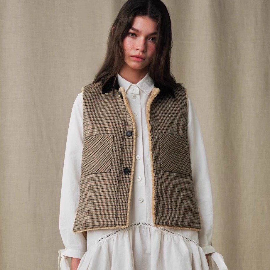 MARCHEN正反两穿保暖湖区马甲女