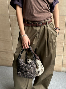 COTEMP 安格集合店 25SS春夏Kipuka Handbag草编感手工钩针小手包