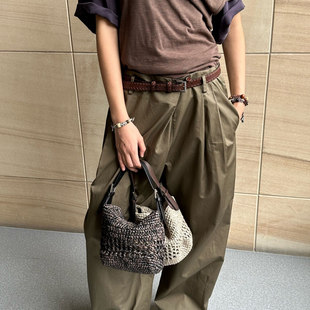 COTEMP 安格集合店 25SS春夏Kipuka Handbag草编感手工钩针小手包