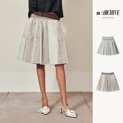 MARCHEN春夏优雅南风春雪半身裙