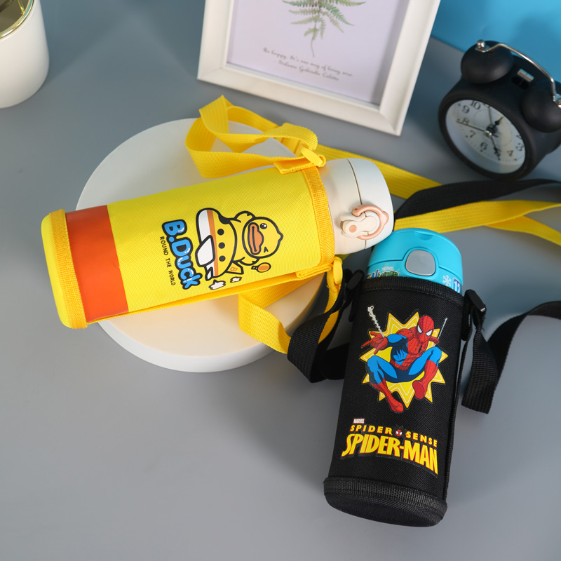通用儿童保温杯杯套水壶保护套背带魔膳师480 500 355 400ml适用