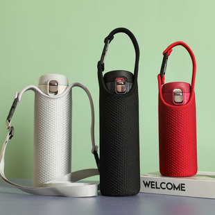 印象魔膳师保温杯套通用水杯套保护套手提袋子杯套套斜跨隔热防