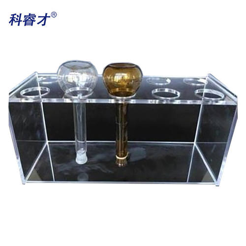 科睿才倒挂有机玻璃容量瓶架晾干倒置250ml6孔倒挂有机玻璃容量瓶