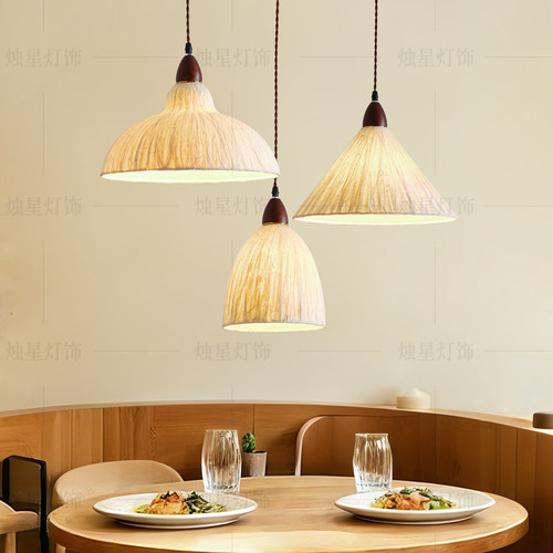 宣纸吊灯日式诧寂风复古中式茶室禅意民宿吧台咖啡店装饰氛围灯具