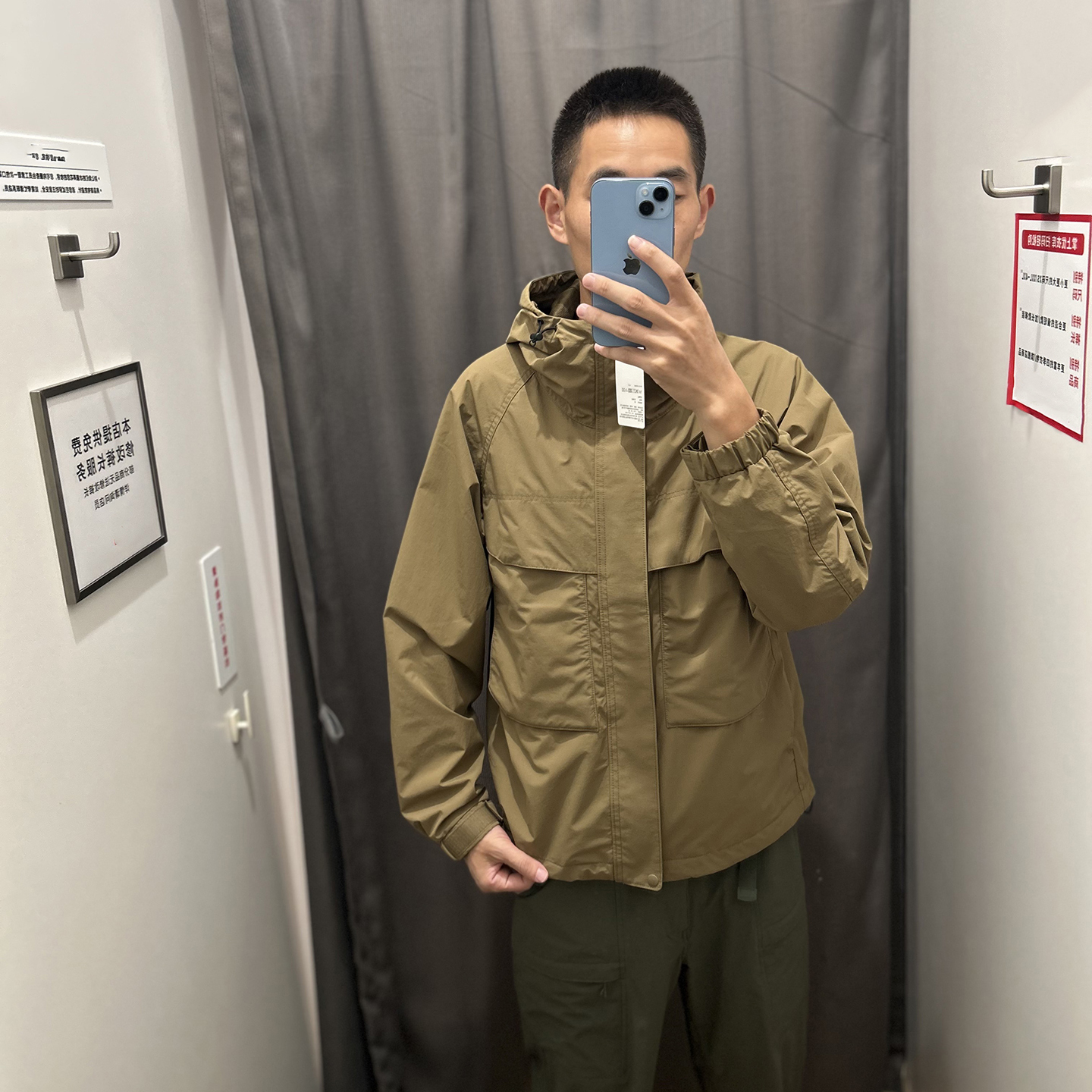 日单试衣间~秋男女情侣户外防风防泼水连帽机能山系工装夹克外套