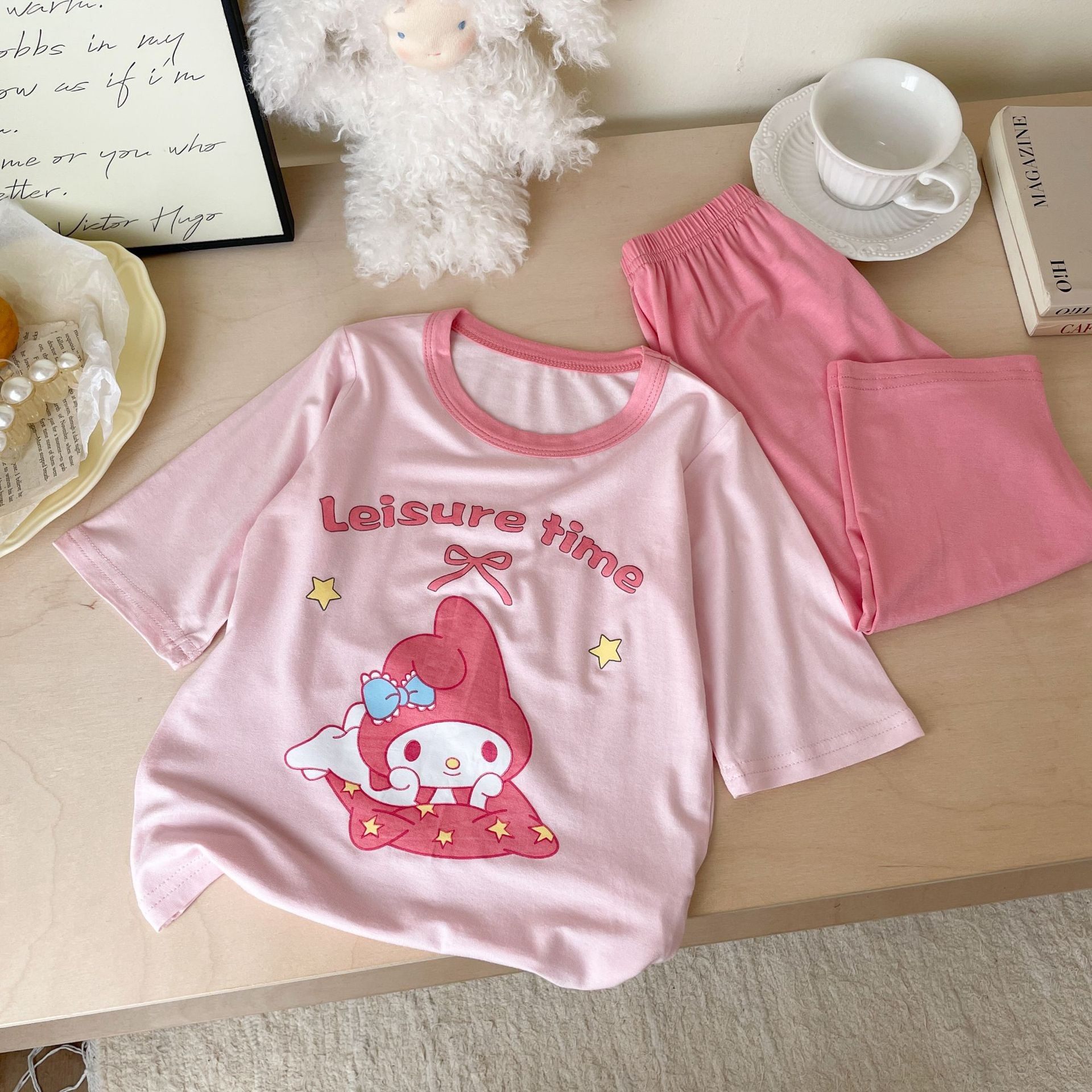 儿童美乐蒂家居服卡通melody睡衣A类轻薄空调服套装女孩睡衣睡裤,童装/婴儿装/亲子装,家居袍/睡袍,淘宝优惠券,粉丝福利购,淘宝优惠卷