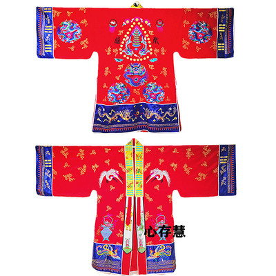 新款天师豪礼道士用品法衣高功五龙塔款金线降衣小袖五龙仙鹤高丝
