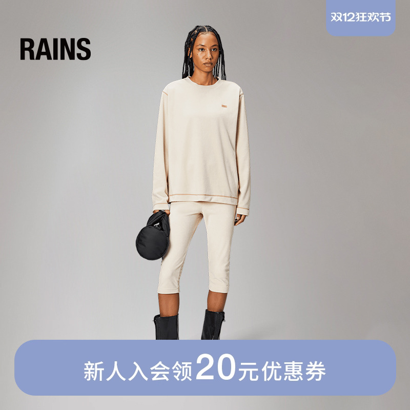 Rains打底衫摇粒绒圆领