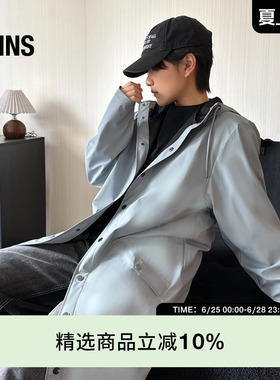 Rains 中长防风防水面料夹克风衣外套旅行男女Long Jacket/12020