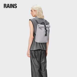 Mini Rucksack 男女骑行背包电脑包Rolltop Rains防水卷边双肩包