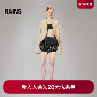Rains 摇粒绒抓绒短款夹克外套百搭内搭简约秋冬女Durban/19520