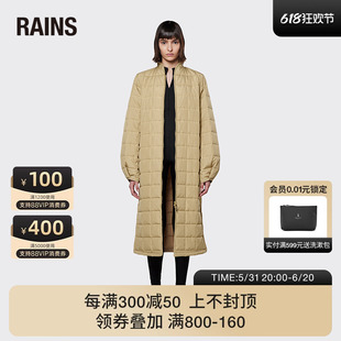 Liner Rains 保暖外套 Coat 绗缝棉服女士长款