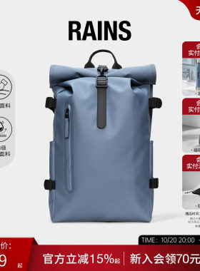 卷顶双肩包书包防水面料