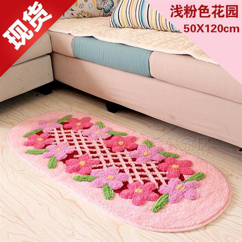f可爱粉色花园卫浴门垫吸水防滑地垫脚垫厨房垫套件地毯50*12|msdalam kategori rumah Fabrik, Carpet - dari Buy2taobao.com untuk memberikan perkhidmatan ejen Taobao profesional membeli