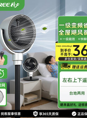 格力一级能效空气循环扇家用直流变频电风扇卧室落地扇循环风扇