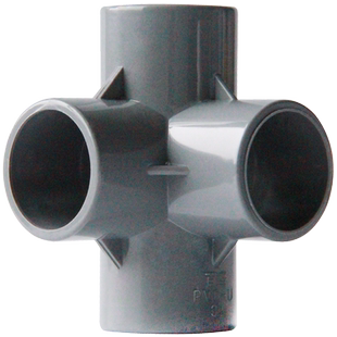 PVC架子接头立体三通四通五通六通90度直角给水管件配件塑料弯头