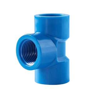 百盛PVC内螺纹三通全内牙三通20内丝接口水管配件4 6分1寸25 32mm