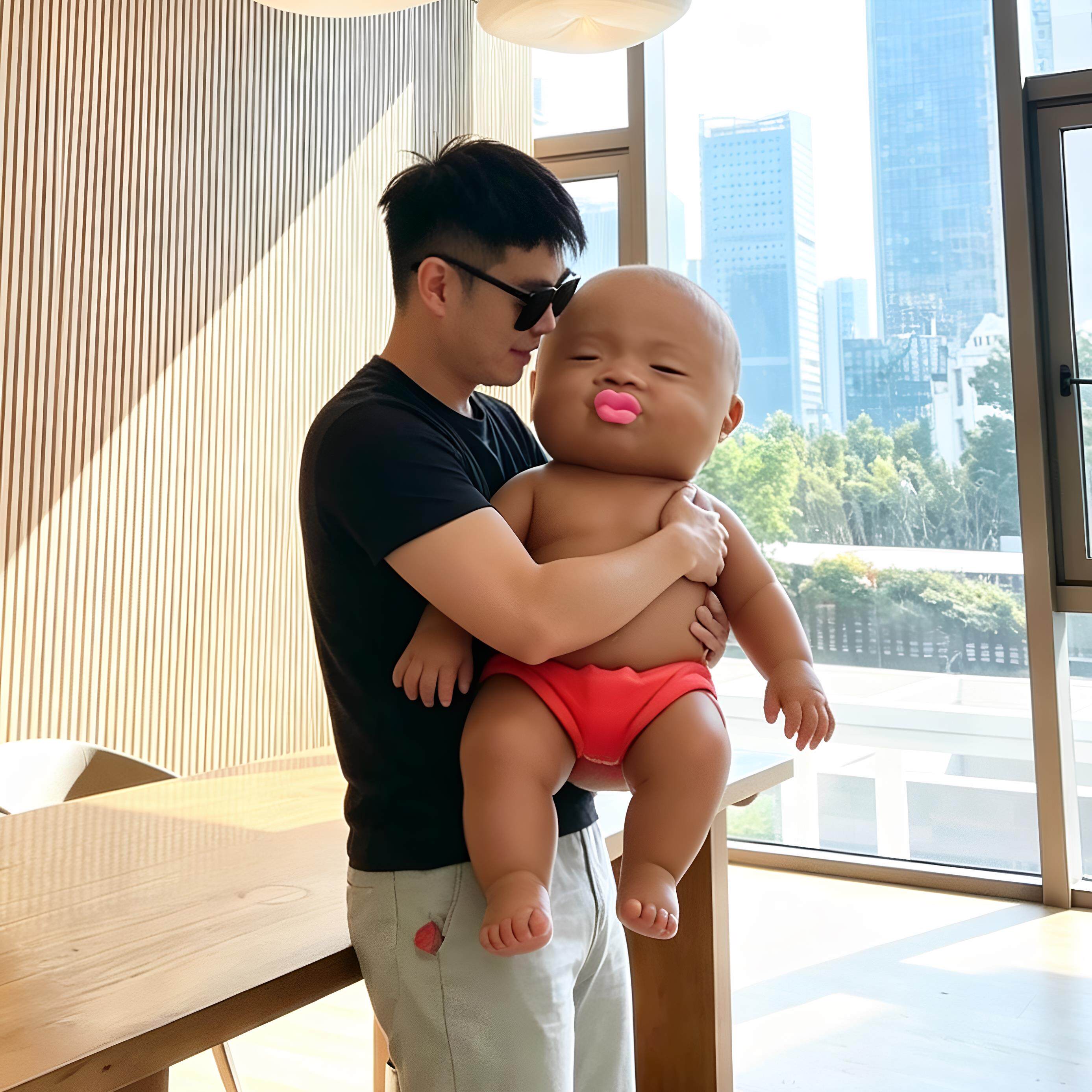 巨霸娜塔莎娃娃超大号沙子黑娃捏捏乐儿童毒慢回弹解压玩具