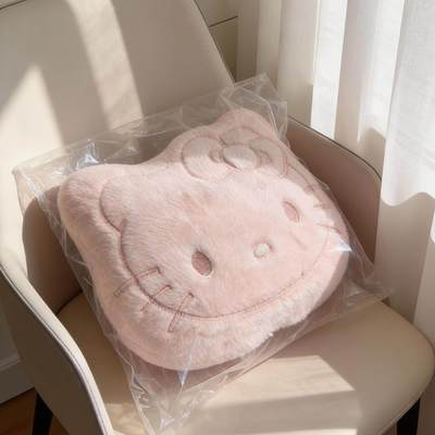 可爱KT猫抱枕毛绒靠垫办公室沙发靠枕2026年新款创意公仔舒适居家