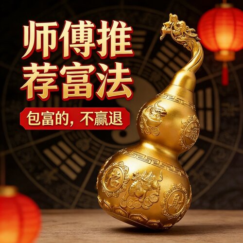 纯黄铜十二生肖浮雕葫芦招财摆件