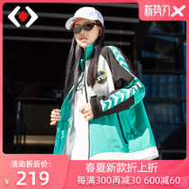 Krips春秋薄款单层冲锋衣男女户外休闲上衣短款立领外套011Q18001