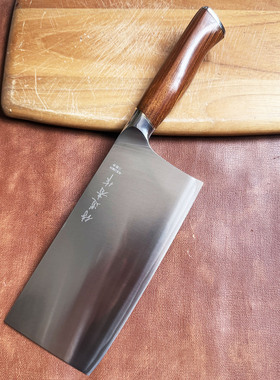 出口日本9CR18MOV夹钢菜刀家用切肉切片刀锋利90铬不锈钢三合钢刀