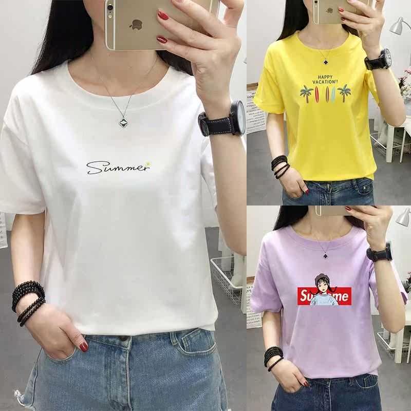 清纯时尚港风t恤女短袖复古bf学生宽松好看轻熟女装户外休闲夏款在类目 女装/女士精品, T恤中 - 来自Buy2taobao.com提供专业的淘宝代购服务