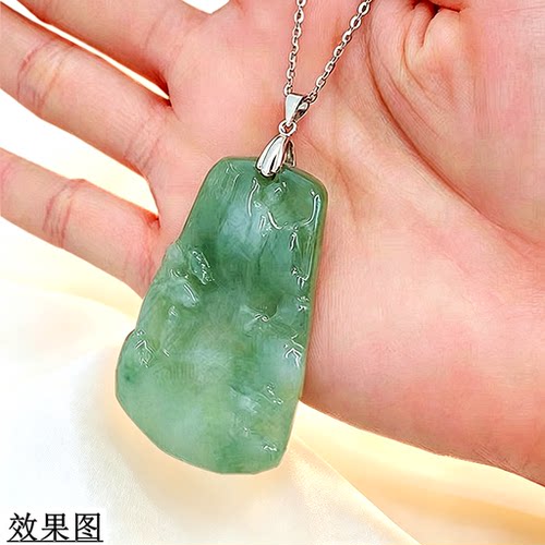 S925纯银佛公平安扣玉坠扣配件