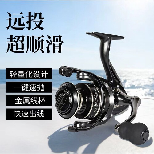 宝熊官网NX远投渔线轮 仿车轮路轮远抛鱼线轮 渔轮全金属纺车轮