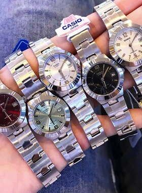 卡西欧腕表女 优雅精致复古简约金属 带日历送女生礼LTP-1241D-1A