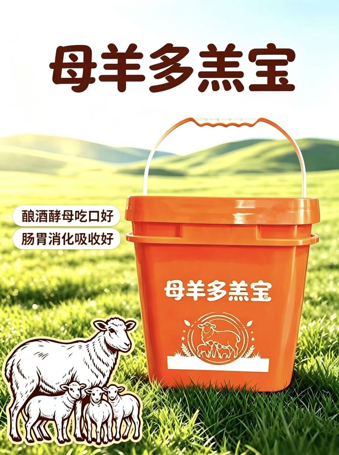 母羊多羔宝一桶微量元素预混料健胃合一核心料图片