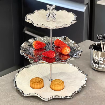 轻奢多层果盘客厅家用茶几糖果摆放零食点心盘高档水果盘前台摆件