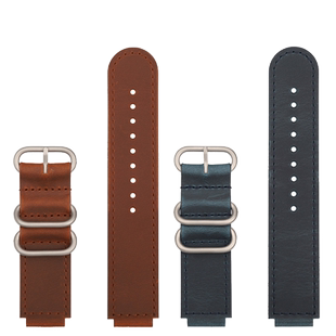 适用卡西欧EDIFICE系列20周年本田款5618 ECB-10HR复古牛皮手表带