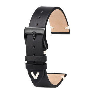 适配海鸥1963航空计时飞行码表带d304男复刻版国民6099真皮手表带