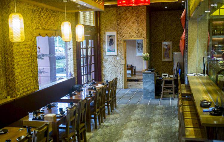 料理店设计效果图日韩料理日本料理原材料生鲜区生活超市橱窗货架