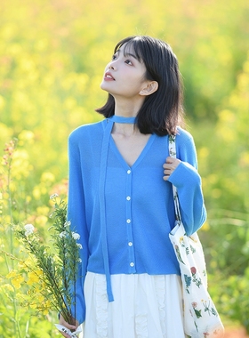 TOANDFRO / 2025春夏温柔感V领针织开衫女