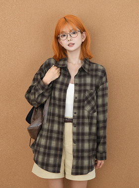 TOANDFRO / 2025秋冬复古磨毛宽松衬衫女