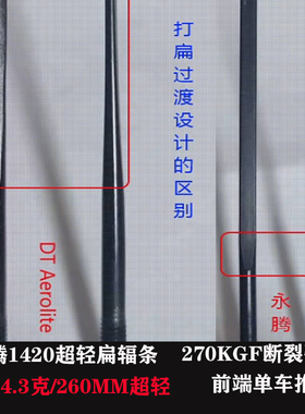 4.3克超轻永腾1420不锈钢辐条直头破风扁钢丝钢辐条