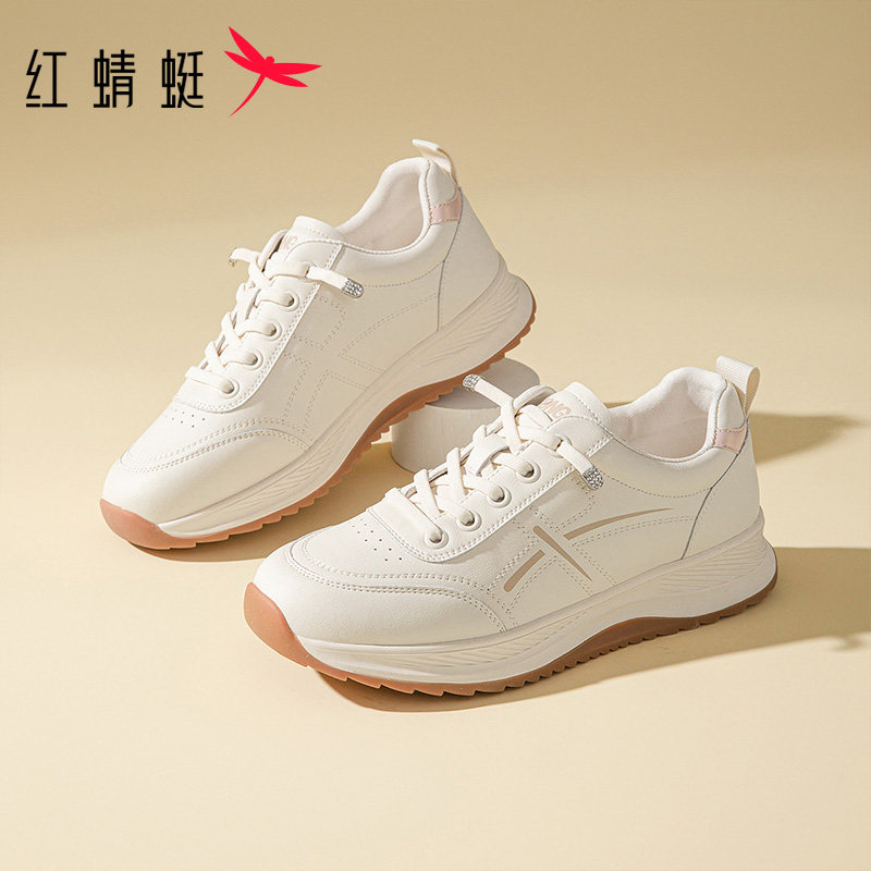 红蜻蜓运动鞋女士2026春季新款老爹鞋女增高鞋潮流厚底休闲鞋女鞋