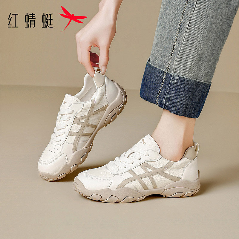红蜻蜓女鞋2026春季新款潮流百搭低帮户外旅游鞋登山鞋休闲运动鞋