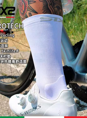 意大利SIXS摩托机车运动骑行袜3D衬垫春夏透气自行车袜子AEROTECH