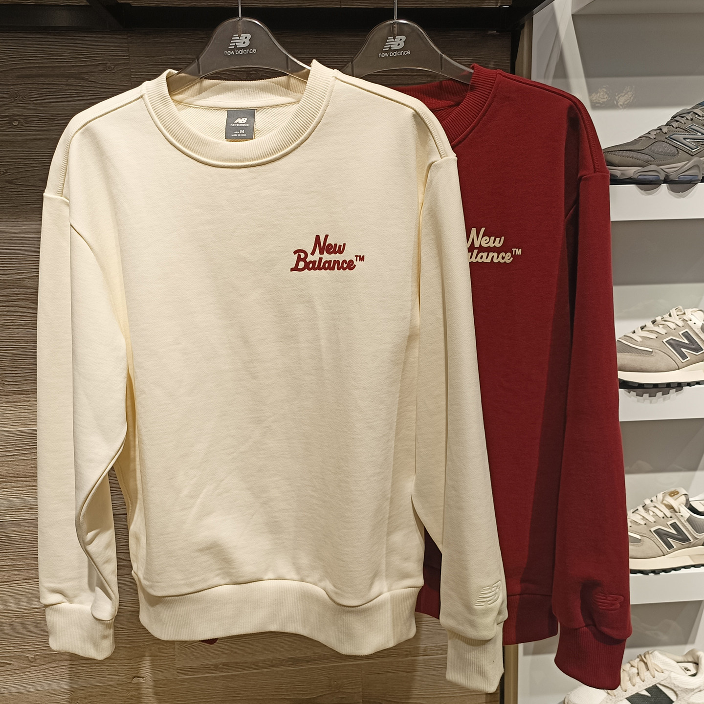 NB26春男针织圆领宽松卫衣