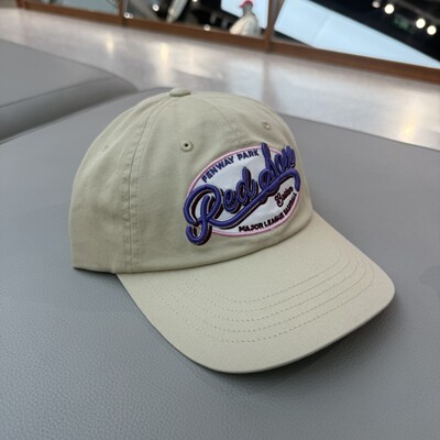 MLB时尚复古字母刺绣棒球帽软顶运动帽鸭舌帽26春款男女3ACPV016N