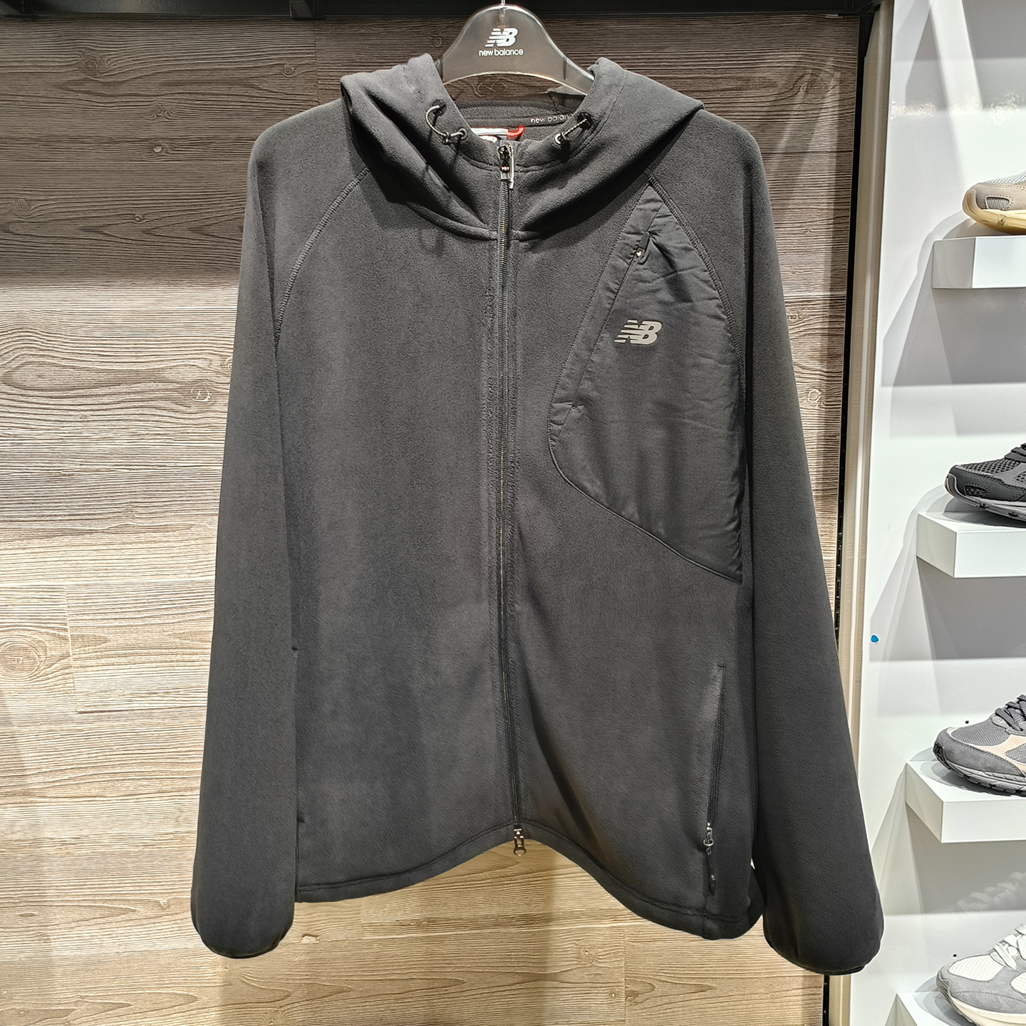 NB男款羊羔绒针织休闲外套