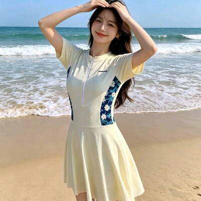 泳衣女款连体游泳衣2026新款遮肚显瘦保守温泉游泳馆学生女士泳装