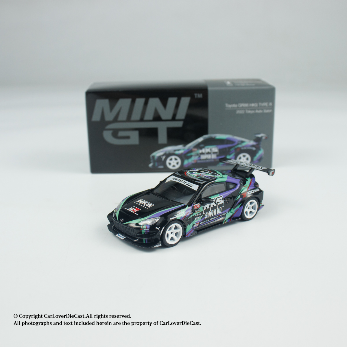 MINIGT1005丰田GR86HKS合金车