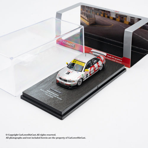 Tarmac Works TW 奥迪A4 Quattro Macau 合金车1:64模型摆件