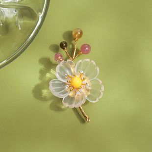 日本品质水仙花胸针 小众高级感花朵胸针两 新款 气质优雅小众胸花