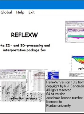 Sandmeier ReflexW 10.2 /10.4专业的地球物理数据处理和解释软件