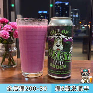 老K美国RAR艾尔复兴无序香甜微醺水果味蓝紫色果泥酸艾尔精酿啤酒